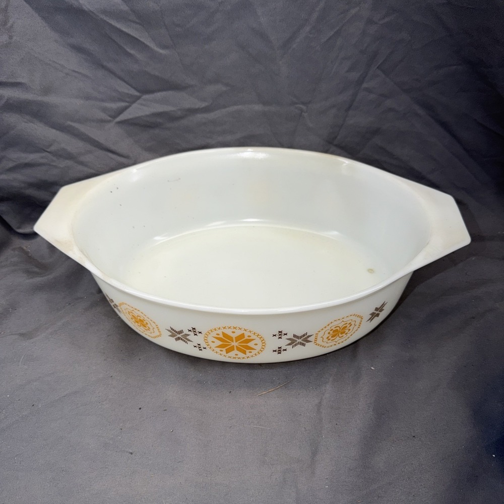 Vintage Pyrex Town & Country 045 2 1/2 Quart Oval Casserole Dish 12.75"x8.5"